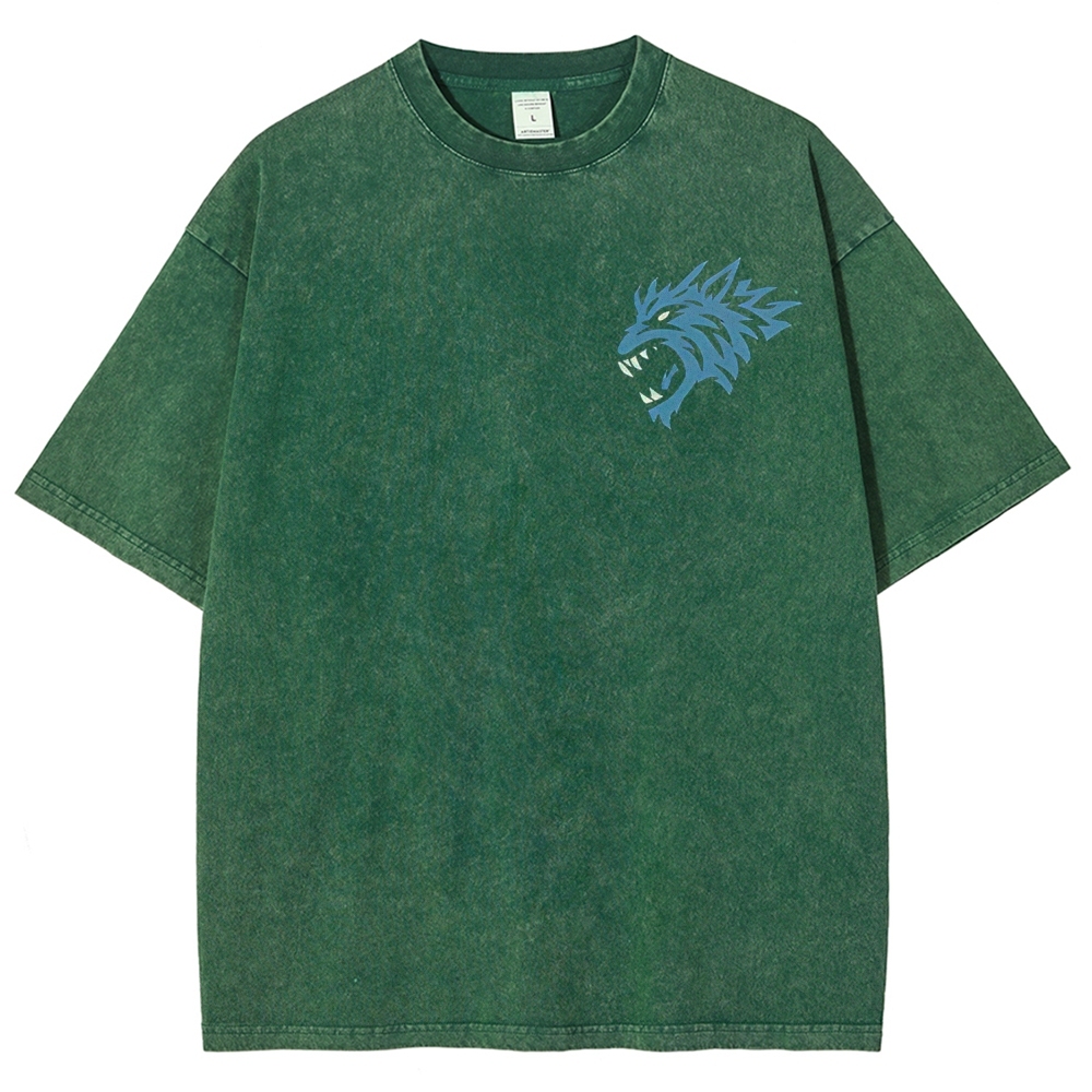 Warhammer 40K Space Wolves Printed Unisex Washed T-Shirt