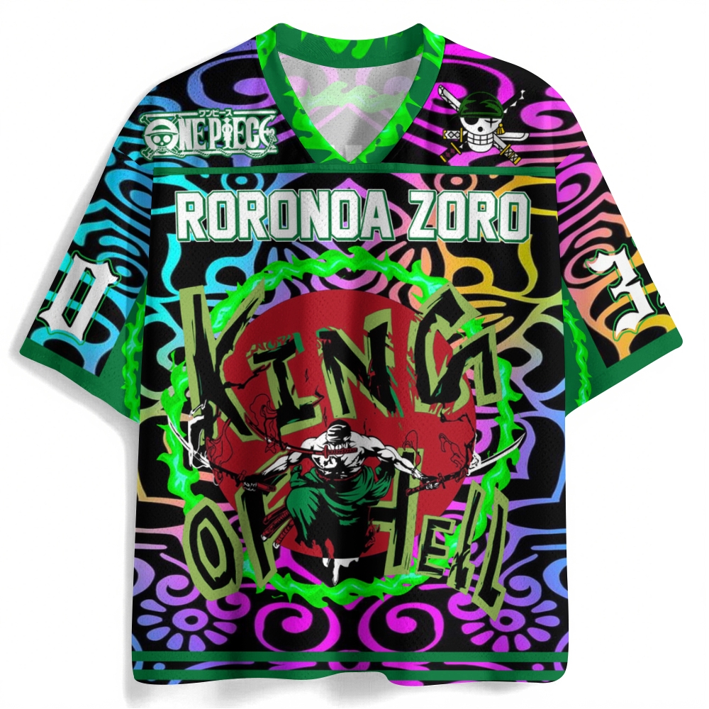 One Piece Football Jersey Mesh Shirts