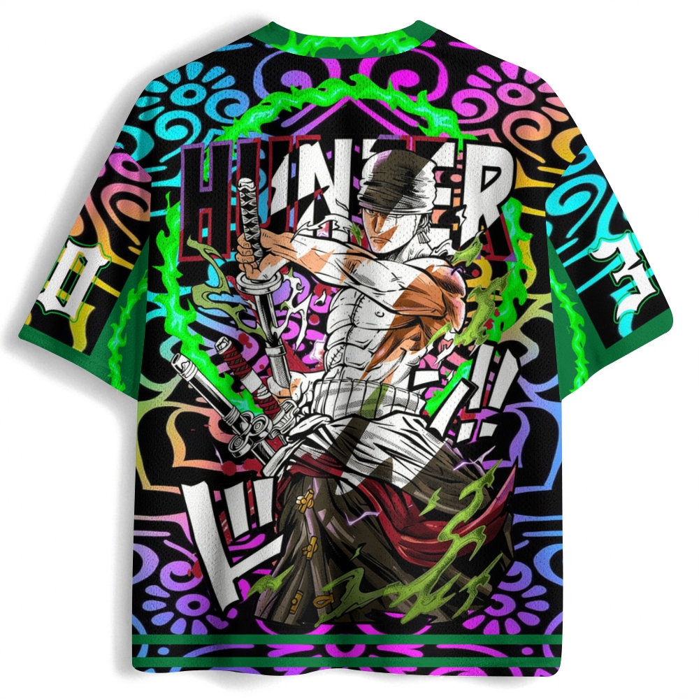 One Piece Football Jersey Mesh Shirts