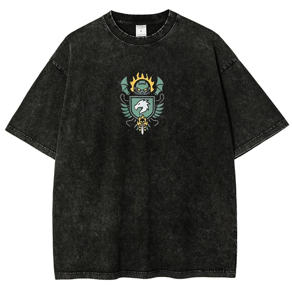 Warhammer 40K Salamanders Printed Unisex Washed T-Shirt