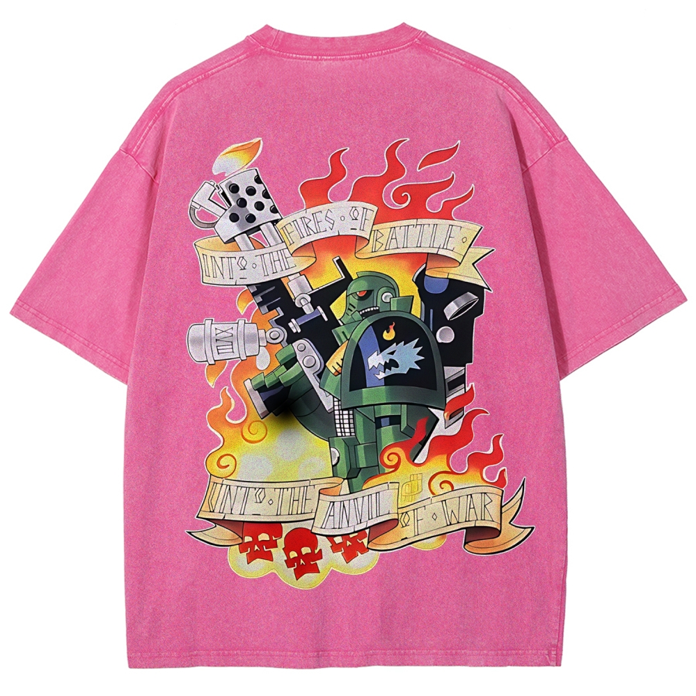 Warhammer 40K Salamanders Printed Unisex Washed T-Shirt