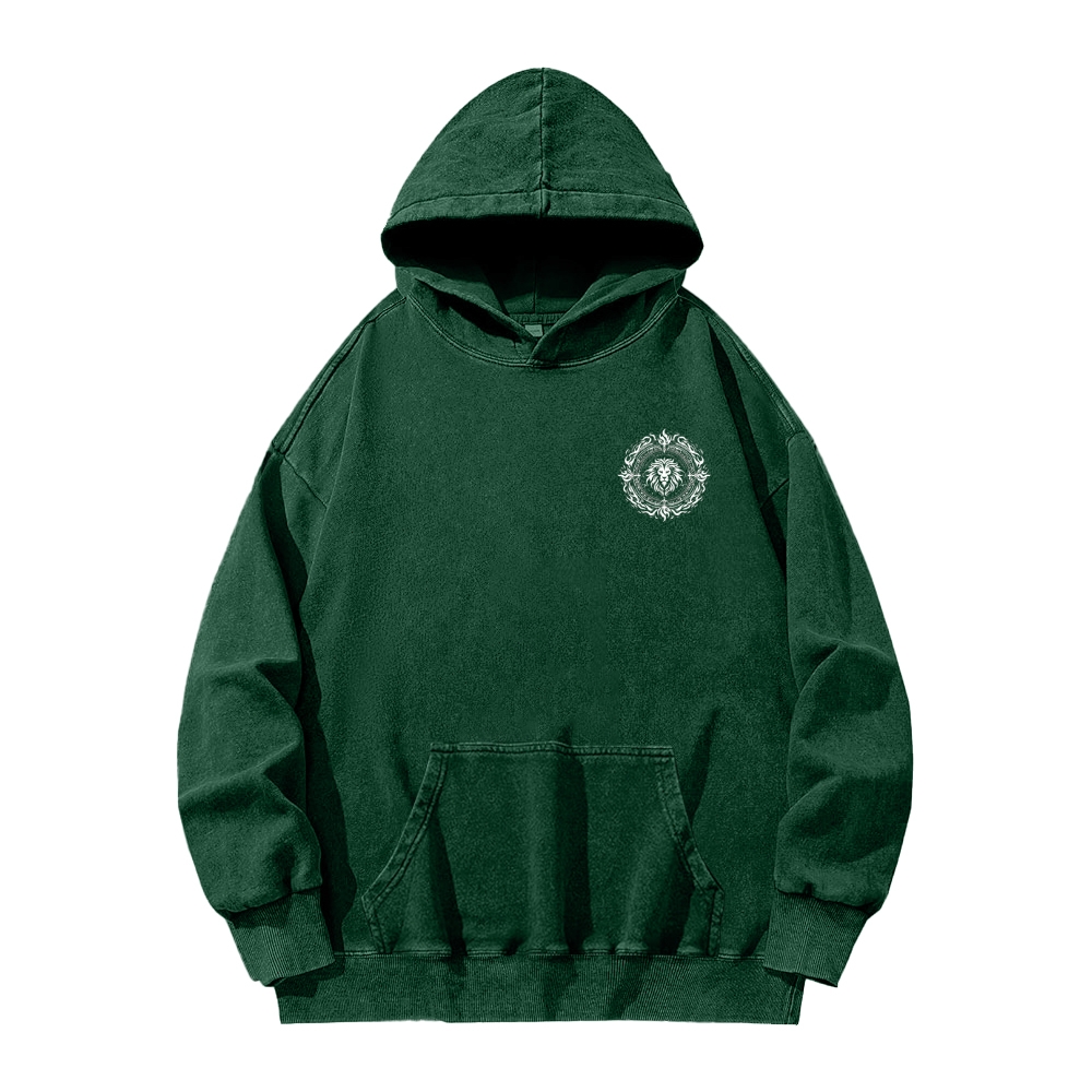 Escanor Seven Deadly Sins Vintage Unisex Washed Hoodie