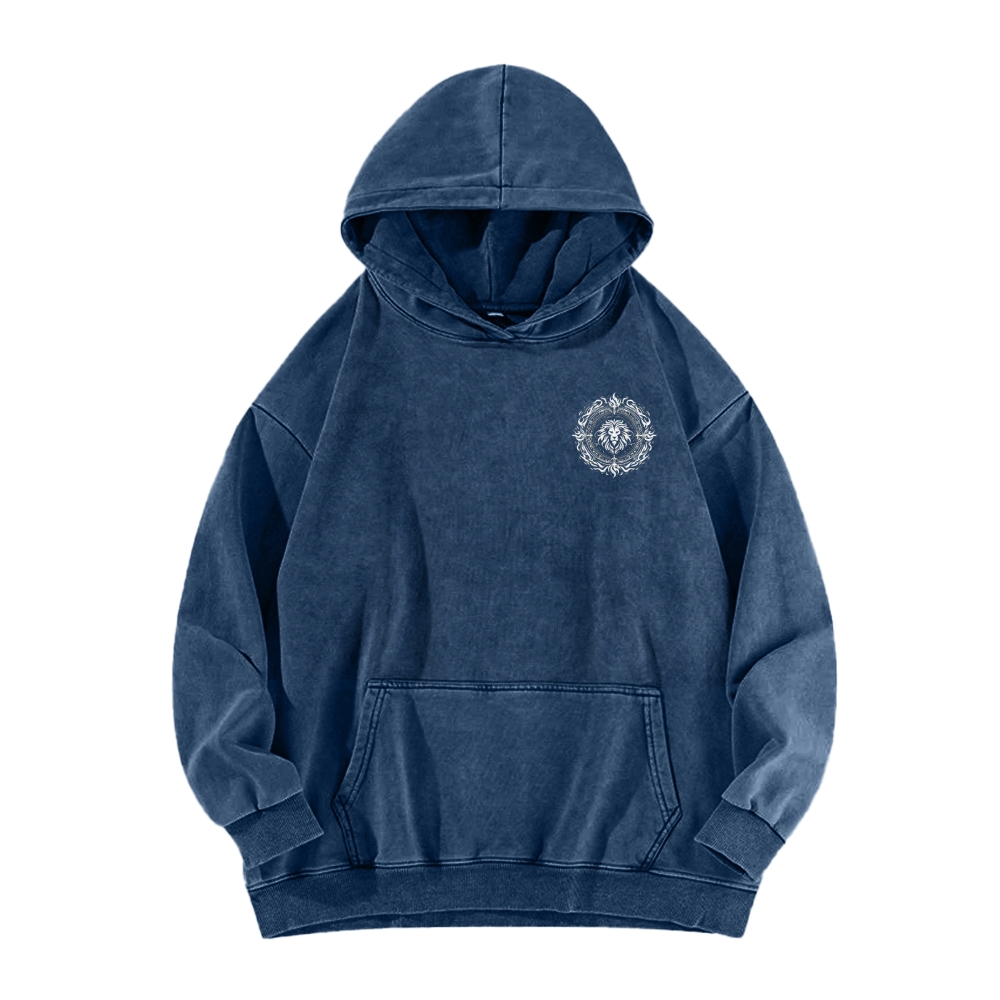 Escanor Seven Deadly Sins Vintage Unisex Washed Hoodie