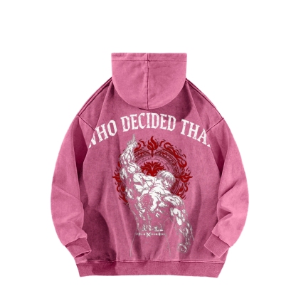 Escanor Seven Deadly Sins Vintage Unisex Washed Hoodie