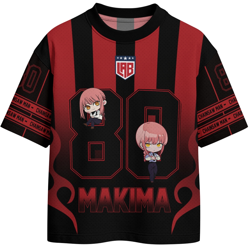 Chainsaw Man Crew Neck Football Jersey 2603009447