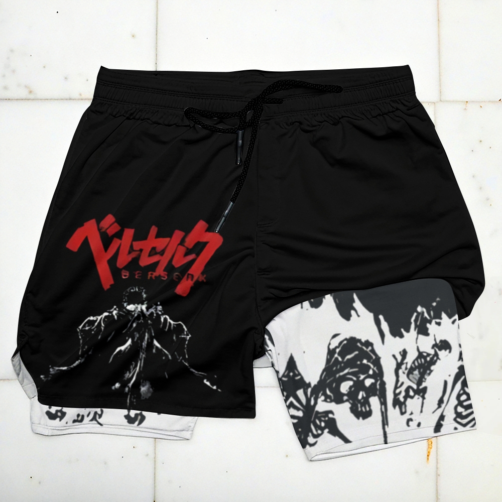 Berserk Printed Men's Fitness Shorts