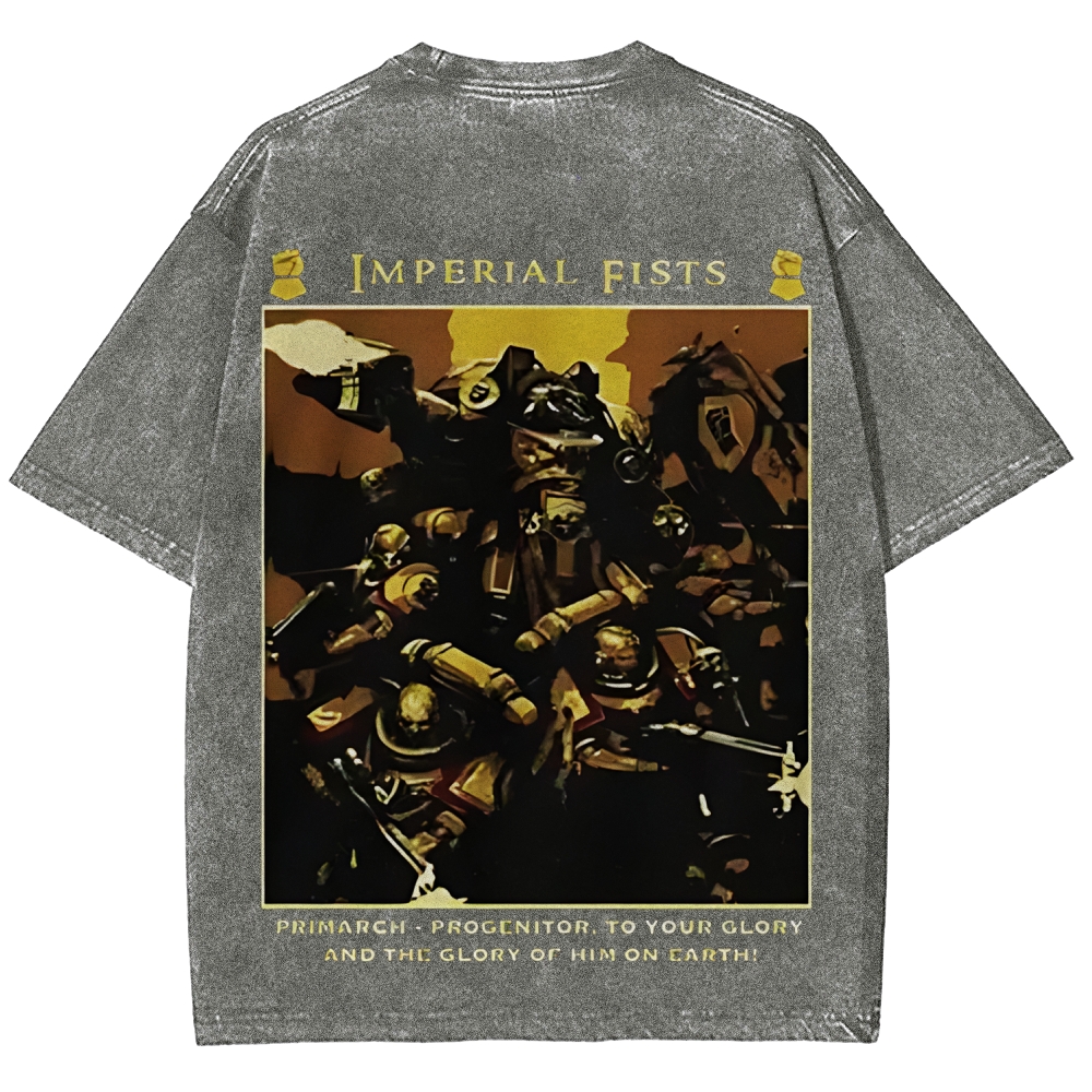 Warhammer 40K Imperial fists Unisex Fit Washed T-Shirt