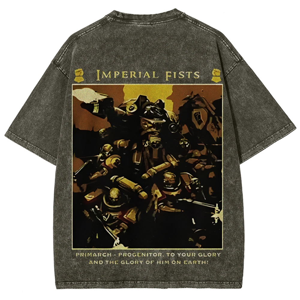 Warhammer 40K Imperial fists Unisex Fit Washed T-Shirt