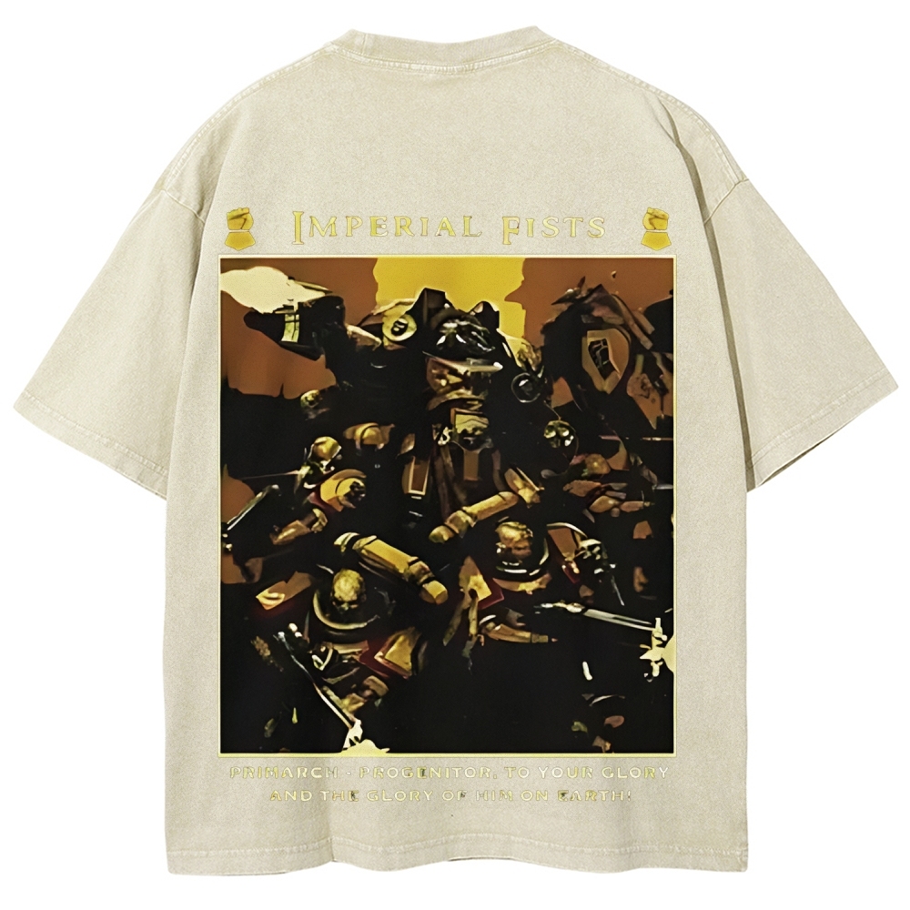 Warhammer 40K Imperial fists Unisex Fit Washed T-Shirt