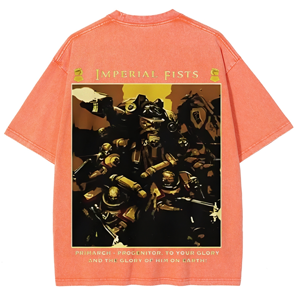 Warhammer 40K Imperial fists Unisex Fit Washed T-Shirt