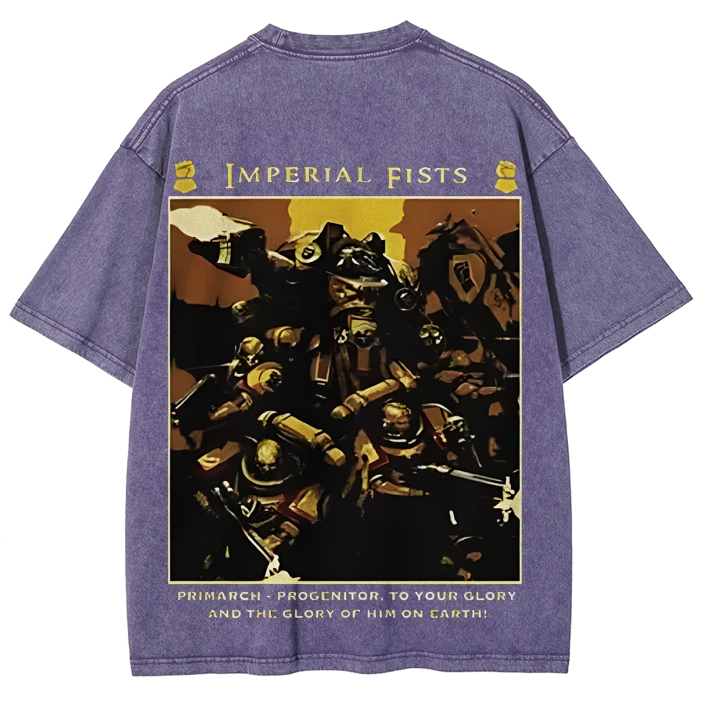 Warhammer 40K Imperial fists Unisex Fit Washed T-Shirt