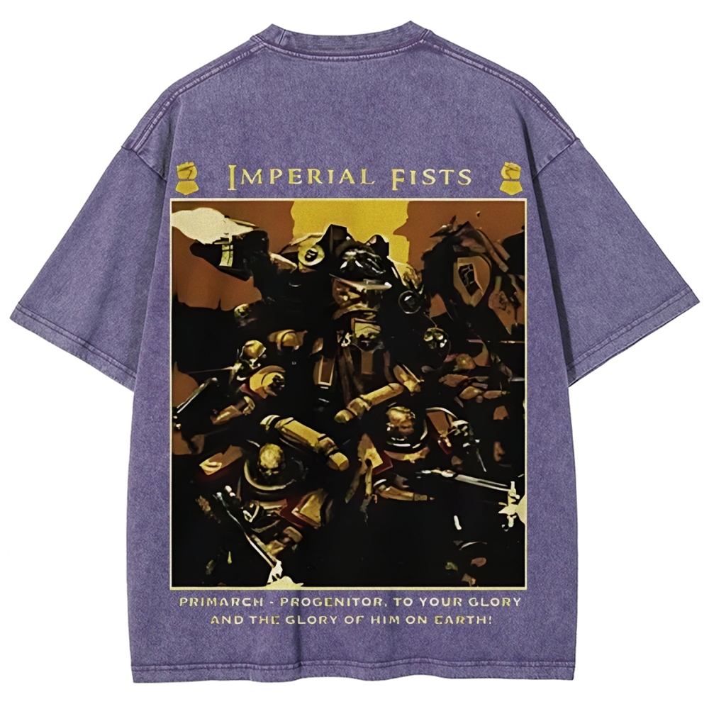 Warhammer 40K Imperial fists Unisex Fit Washed T-Shirt