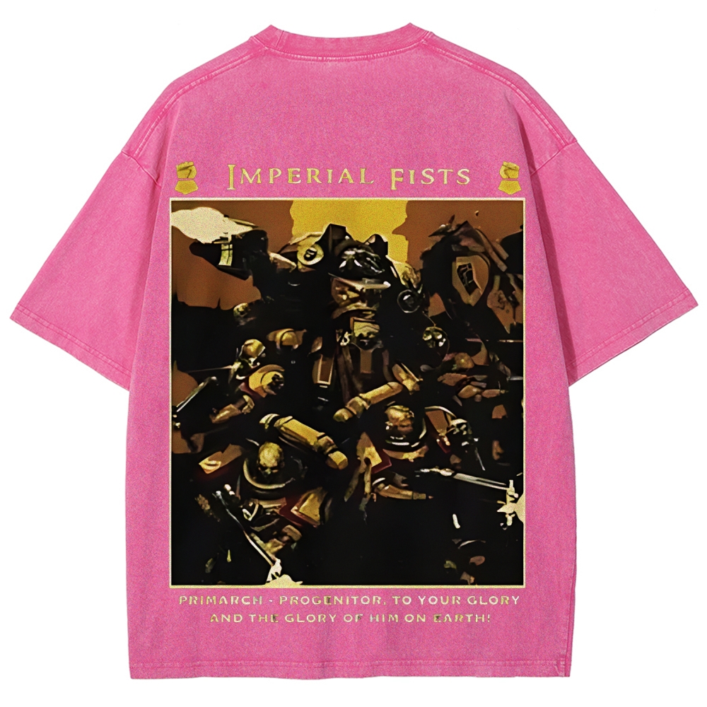 Warhammer 40K Imperial fists Unisex Fit Washed T-Shirt