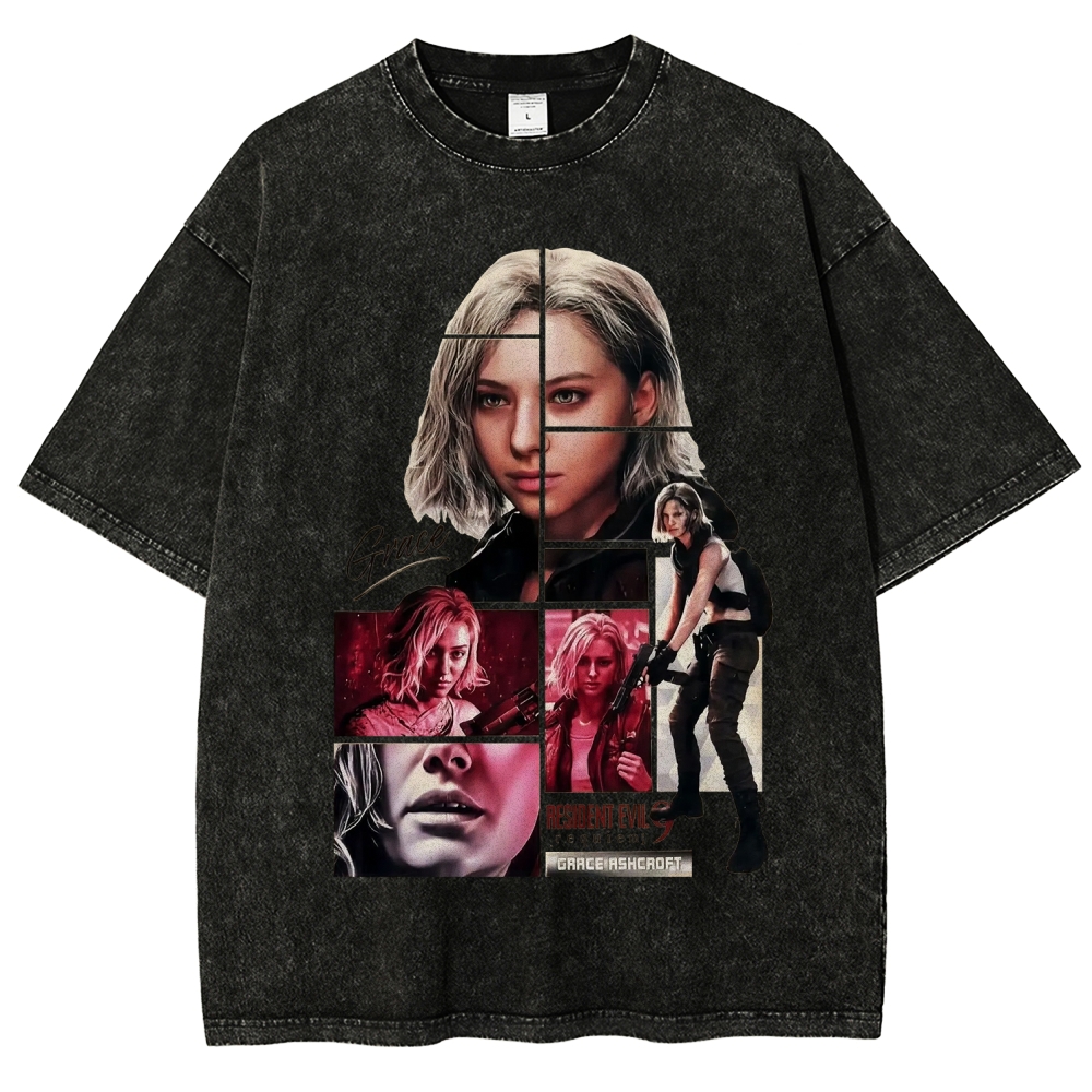 Resident Evil Unisex Fit Washed T-Shirt 