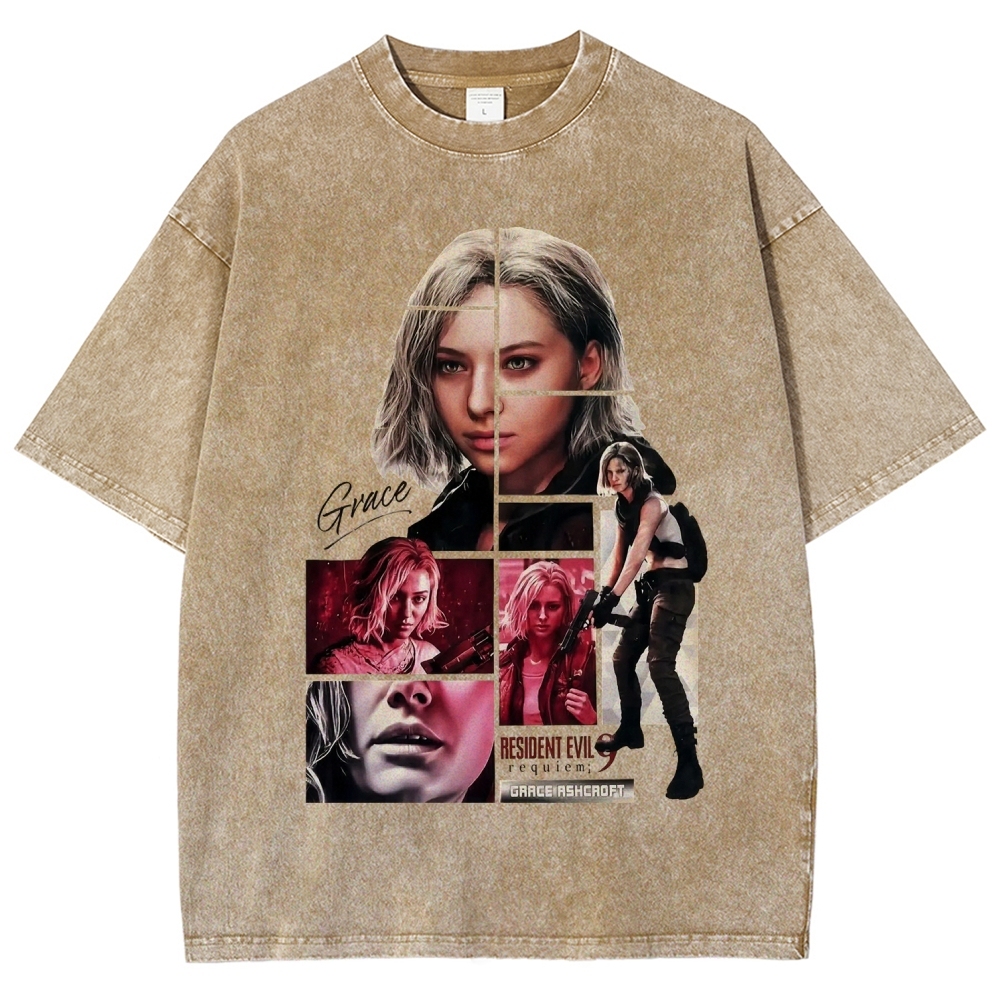 Resident Evil Unisex Fit Washed T-Shirt 