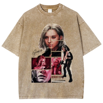 Resident Evil Unisex Fit Washed T-Shirt 