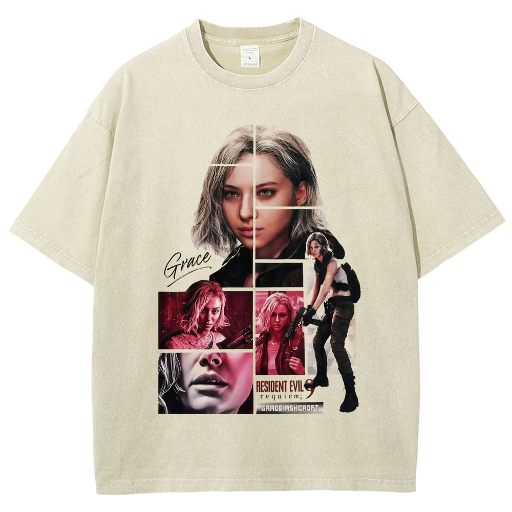 Resident Evil Unisex Fit Washed T-Shirt 