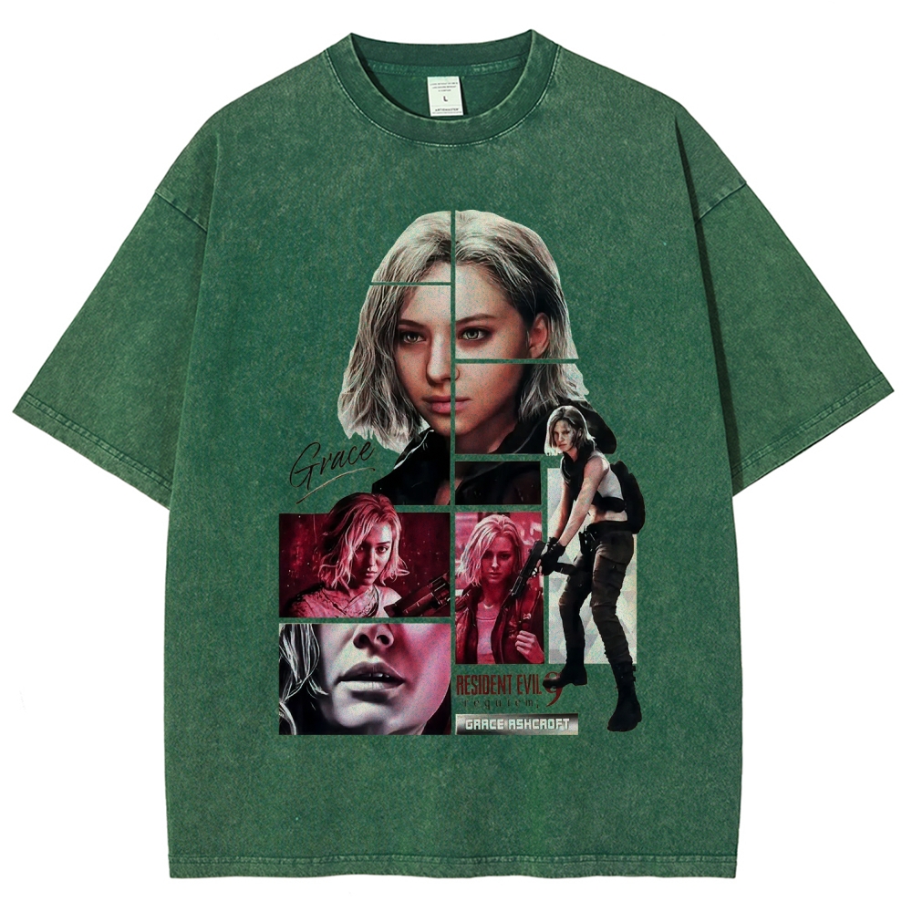 Resident Evil Unisex Fit Washed T-Shirt 