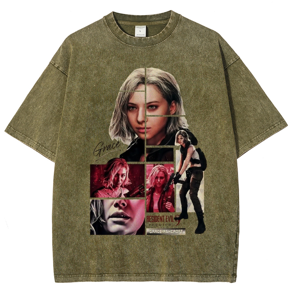 Resident Evil Unisex Fit Washed T-Shirt 