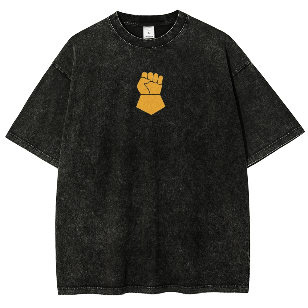 Warhammer 40K Imperial Fists Printed Unisex Washed T-Shirt