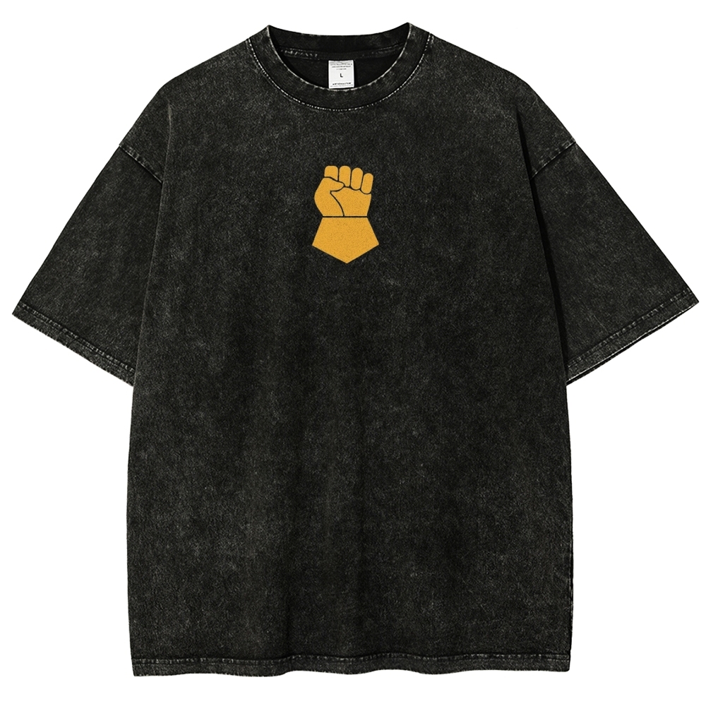 Warhammer 40K Imperial Fists Printed Unisex Washed T-Shirt