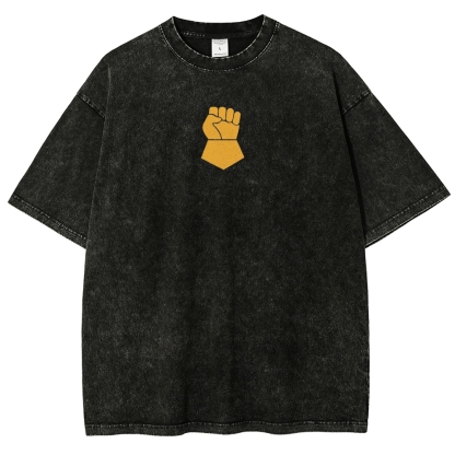 Warhammer 40K Imperial Fists Printed Unisex Washed T-Shirt