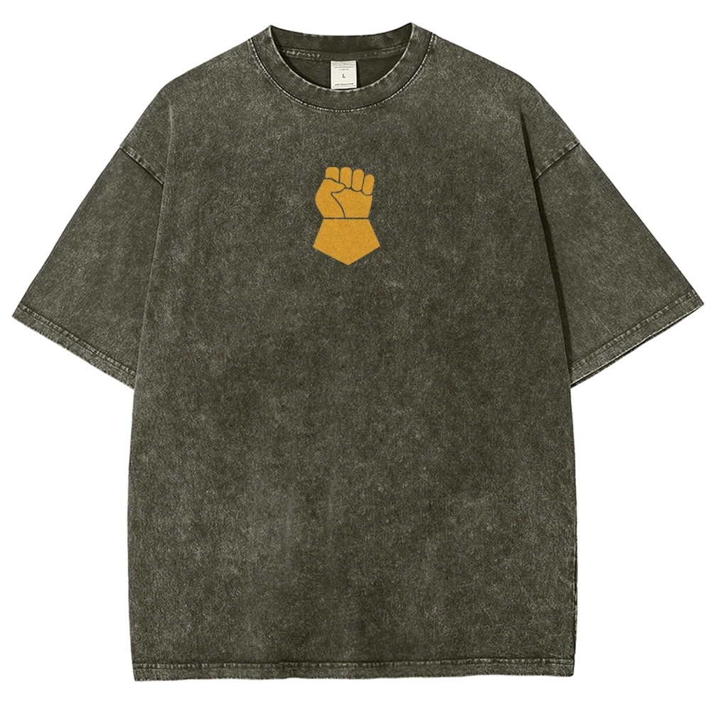 Warhammer 40K Imperial Fists Printed Unisex Washed T-Shirt