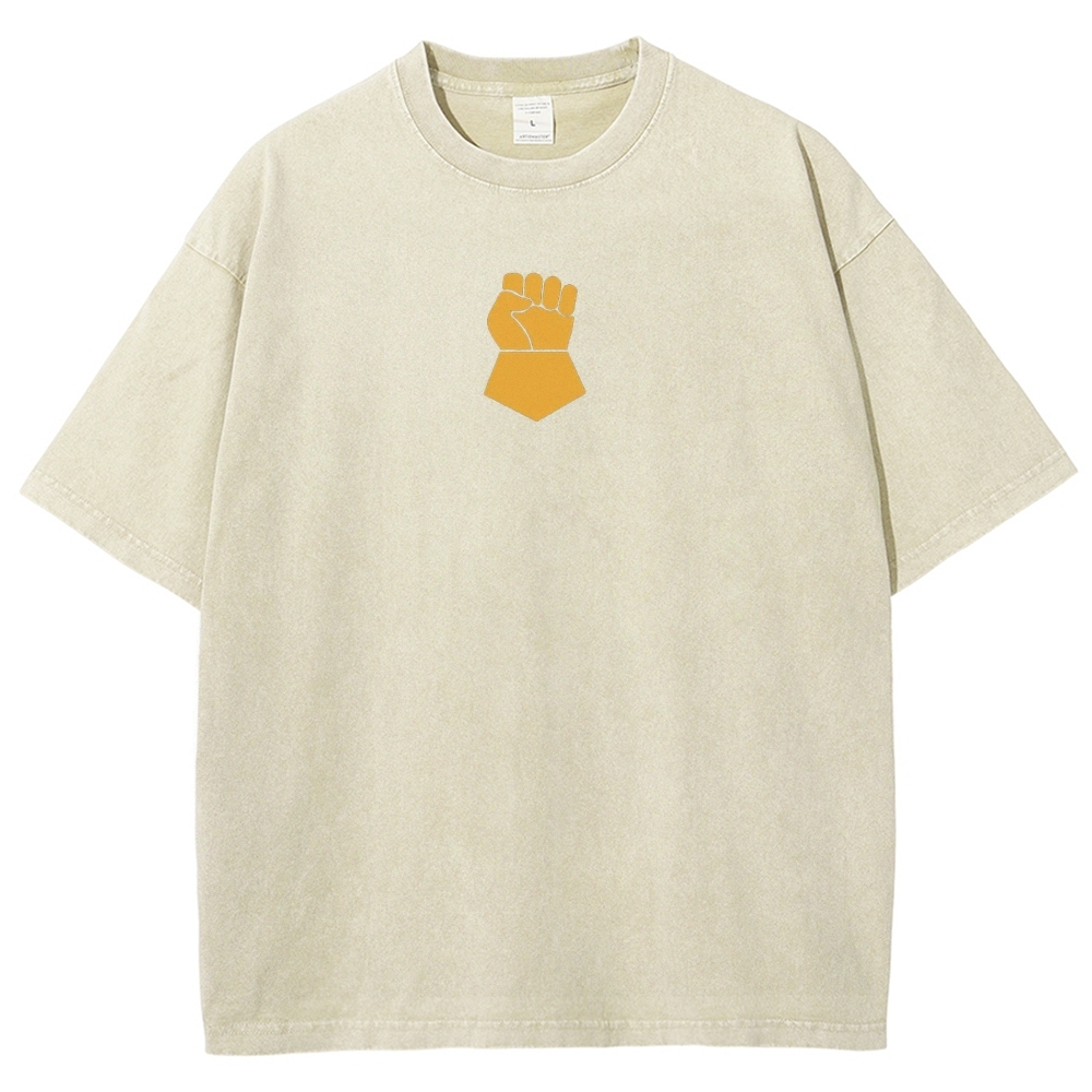 Warhammer 40K Imperial Fists Printed Unisex Washed T-Shirt