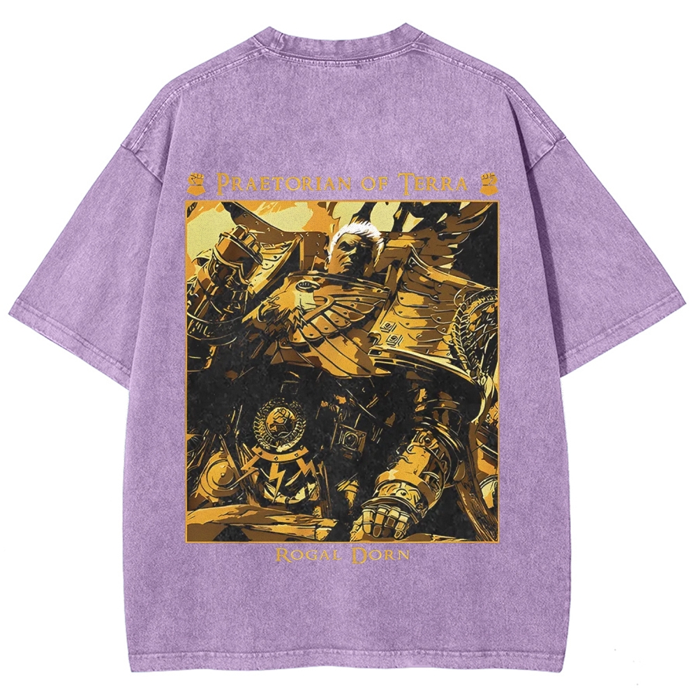 Warhammer 40K Imperial Fists Printed Unisex Washed T-Shirt