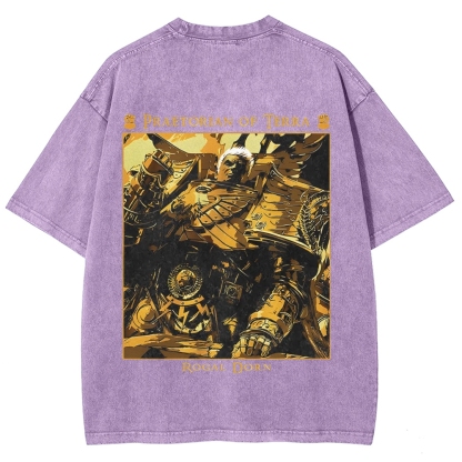 Warhammer 40K Imperial Fists Printed Unisex Washed T-Shirt