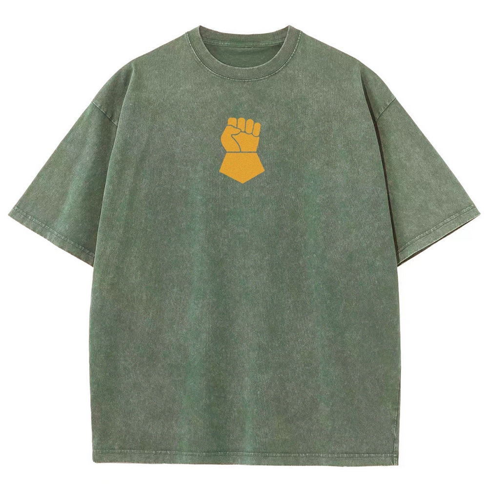 Warhammer 40K Imperial Fists Printed Unisex Washed T-Shirt