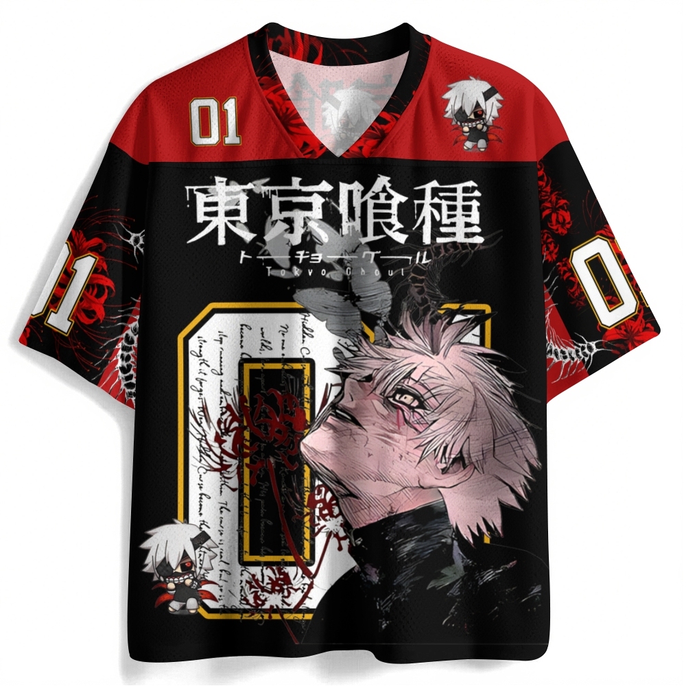Tokyo Ghoul Football Jersey Mesh Shirts