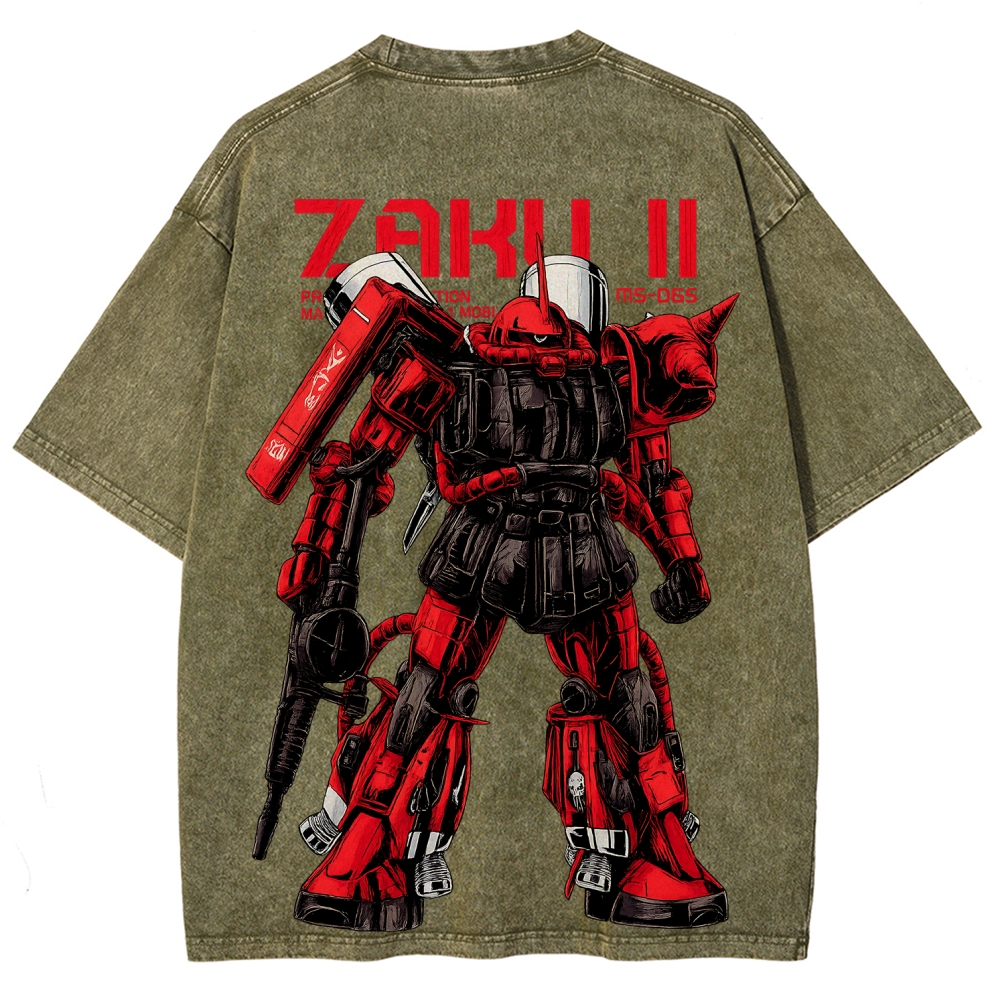 Gundam Vintage Unisex Washed T-Shirt