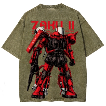Gundam Vintage Unisex Washed T-Shirt