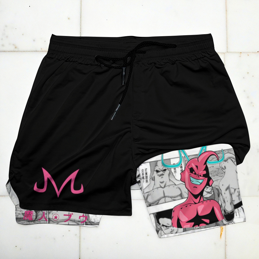 Dragon Ball Print Fitness Shorts 2603012597