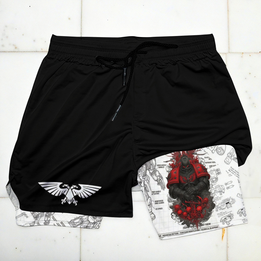 Warhammer 40K Print Fitness Shorts 2603012633
