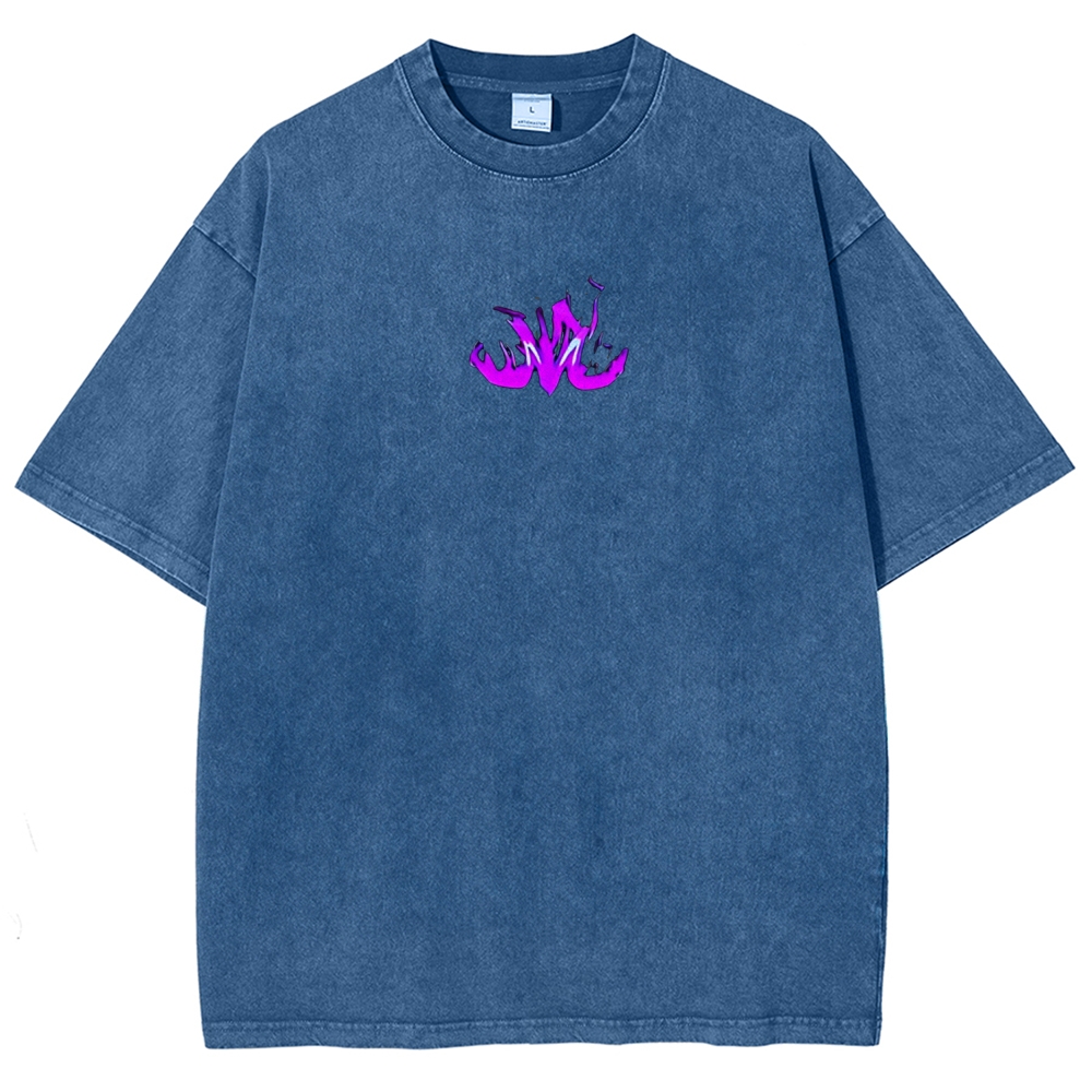 Dragon Ball Vegeta Printed Unisex Washed T-Shirt