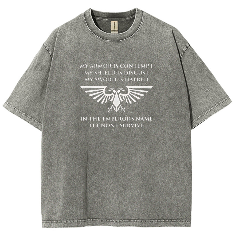 Warhammer 40K Space Wolves Printed Unisex Washed T-Shirt