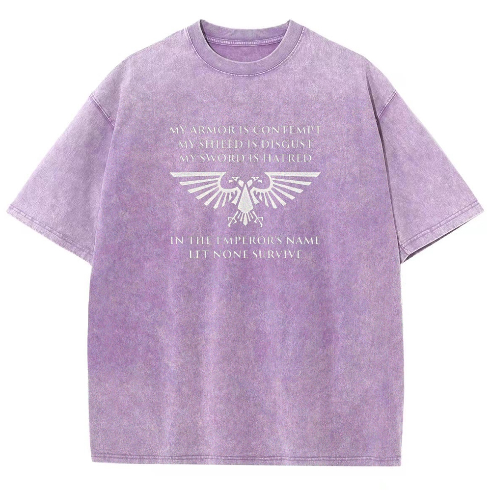 Warhammer 40K Space Wolves Printed Unisex Washed T-Shirt