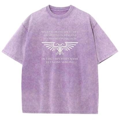 Warhammer 40K Space Wolves Printed Unisex Washed T-Shirt