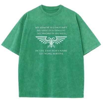 Warhammer 40K Space Wolves Printed Unisex Washed T-Shirt
