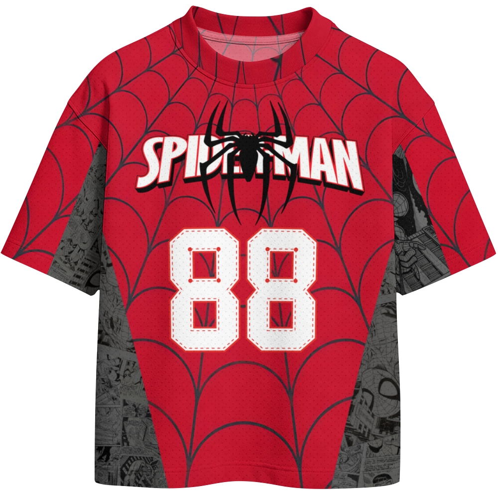 Spider Man Crew Neck Mesh Jersey 