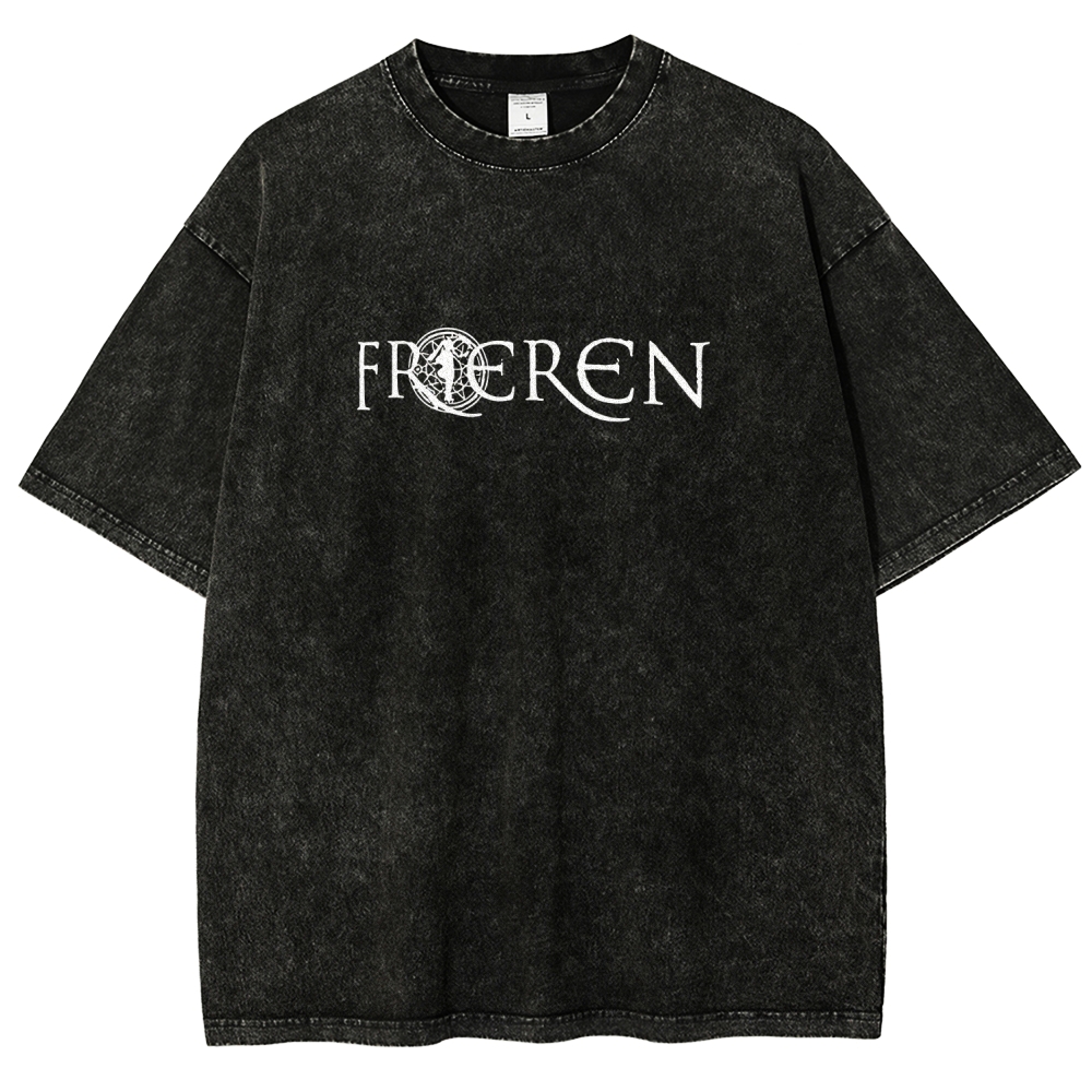 Frieren: Beyond Journey's End Printed Unisex Washed T-Shirt