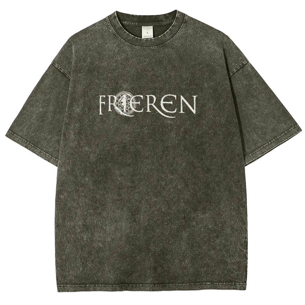 Frieren: Beyond Journey's End Printed Unisex Washed T-Shirt
