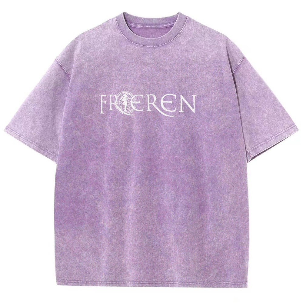 Frieren: Beyond Journey's End Printed Unisex Washed T-Shirt