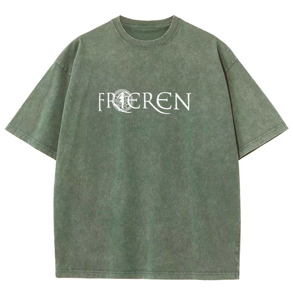 Frieren: Beyond Journey's End Printed Unisex Washed T-Shirt