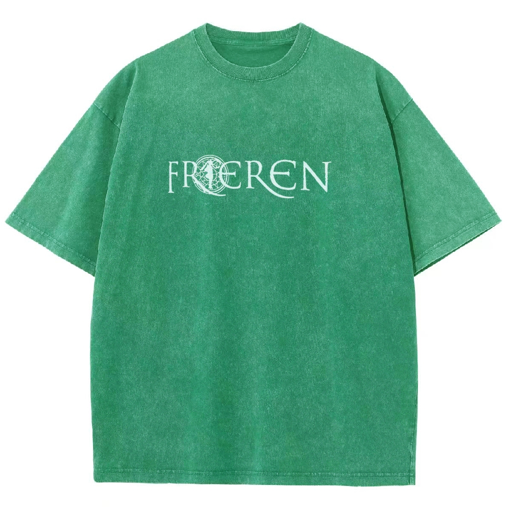 Frieren: Beyond Journey's End Printed Unisex Washed T-Shirt