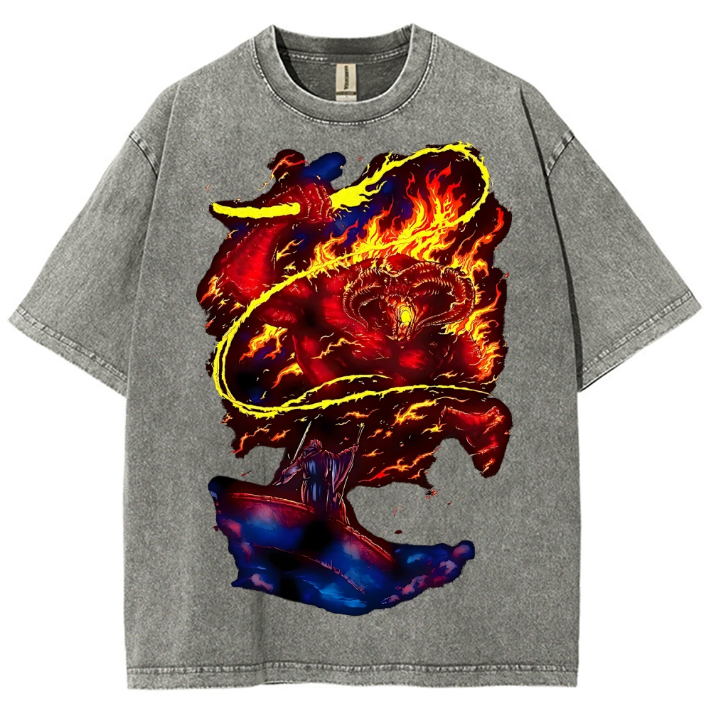 The Lord of the Rings Printed Unisex Washed T-Shirt