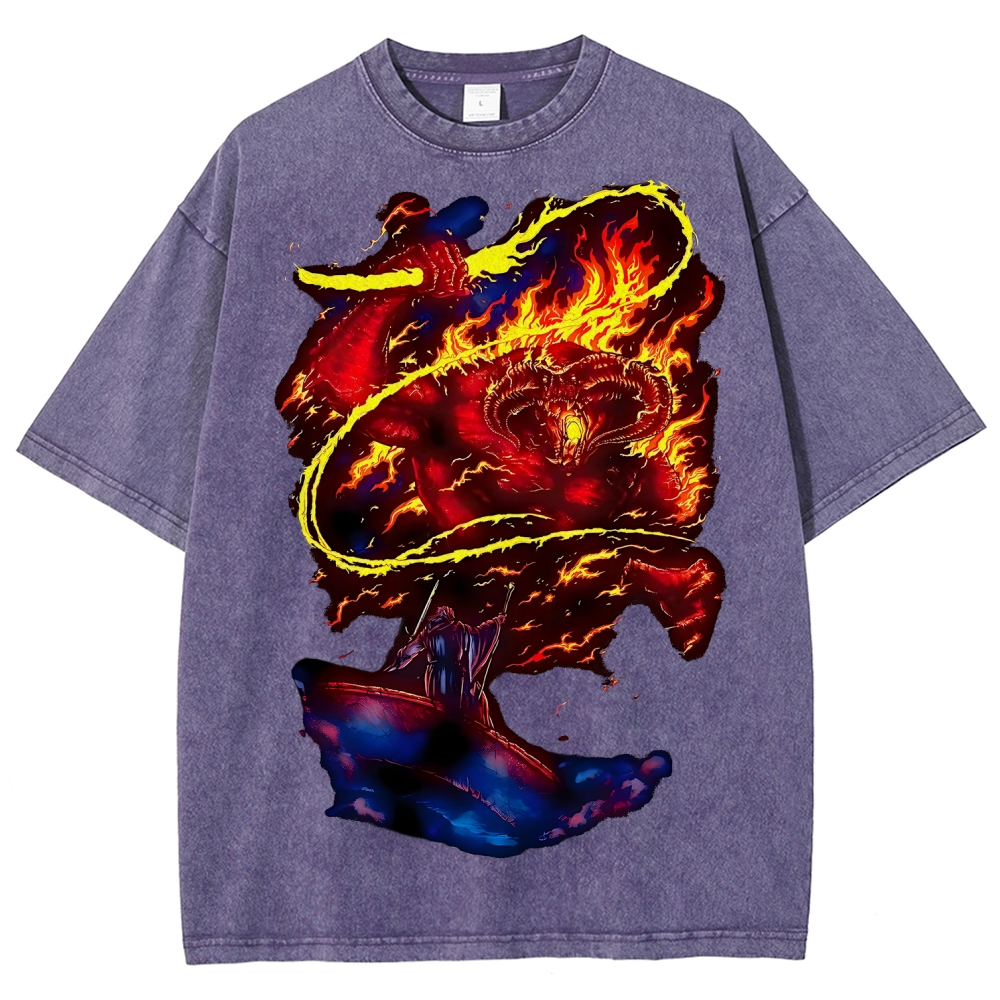 The Lord of the Rings Printed Unisex Washed T-Shirt