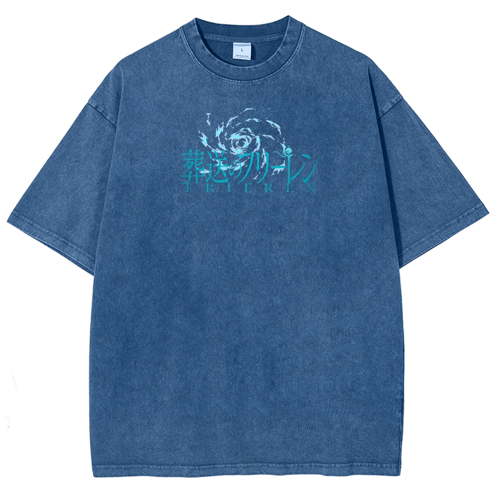 Frieren: Beyond Journey's End Printed Unisex Washed T-Shirt